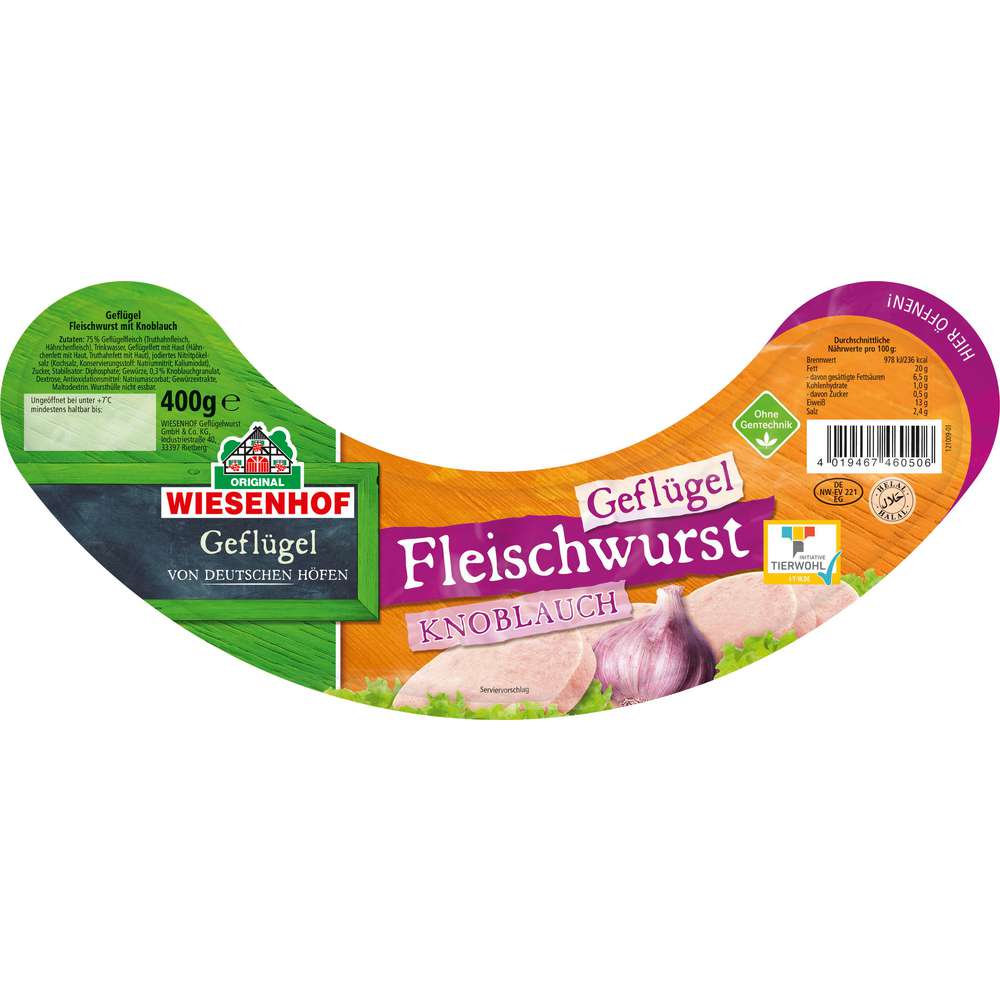 Produktabbildung Wiesenhof Geflügel-Fleischwurst