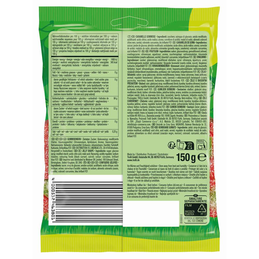 Produktabbildung Trolli Fruchtgummi, Sour Strawbies