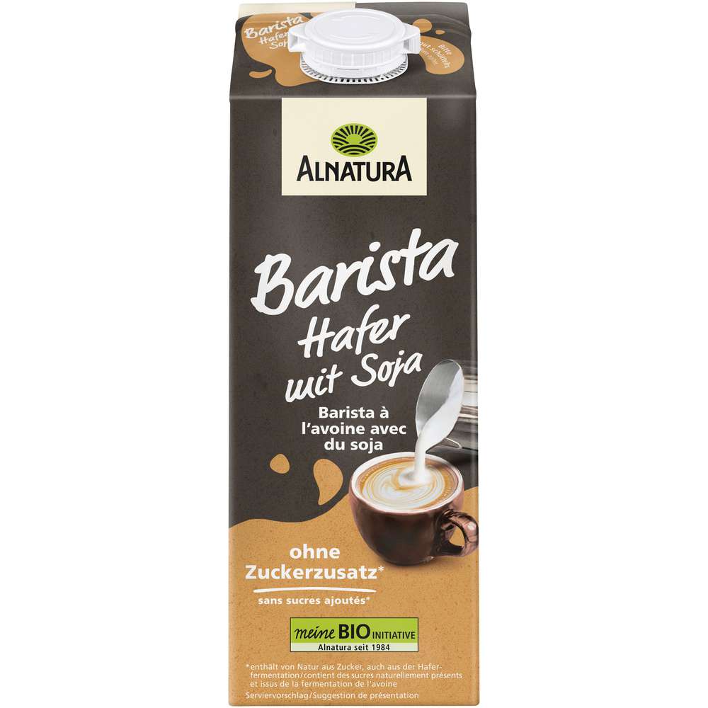 Produktabbildung Alnatura Bio Haferdrink Barista mit Soja