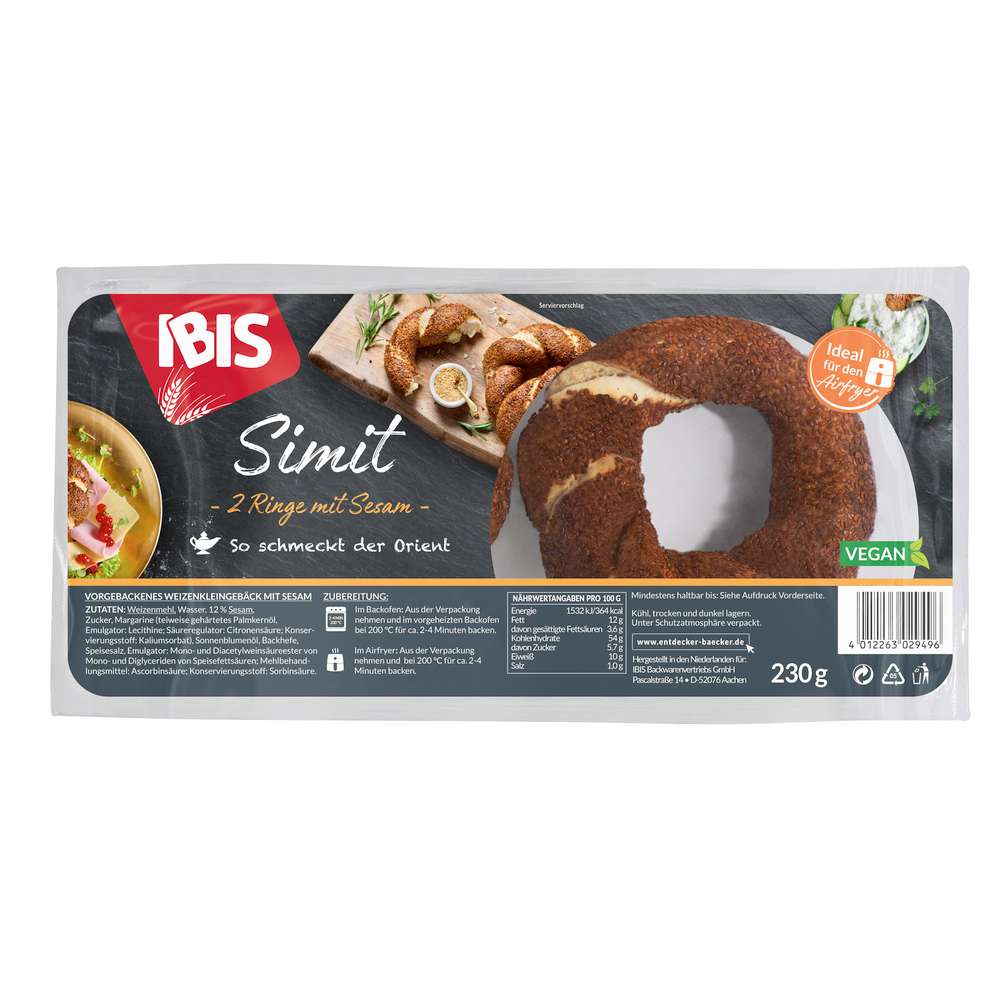 Produktabbildung Ibis Vegane Simit Ringe mit Sesam