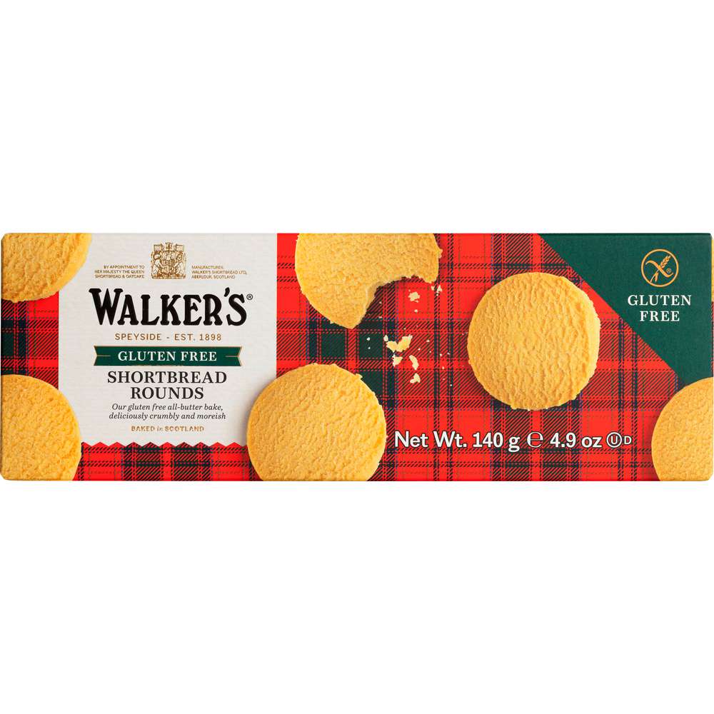 Produktabbildung Walker's Butter-Gebäck Shortbread Rounds, Glutenfrei