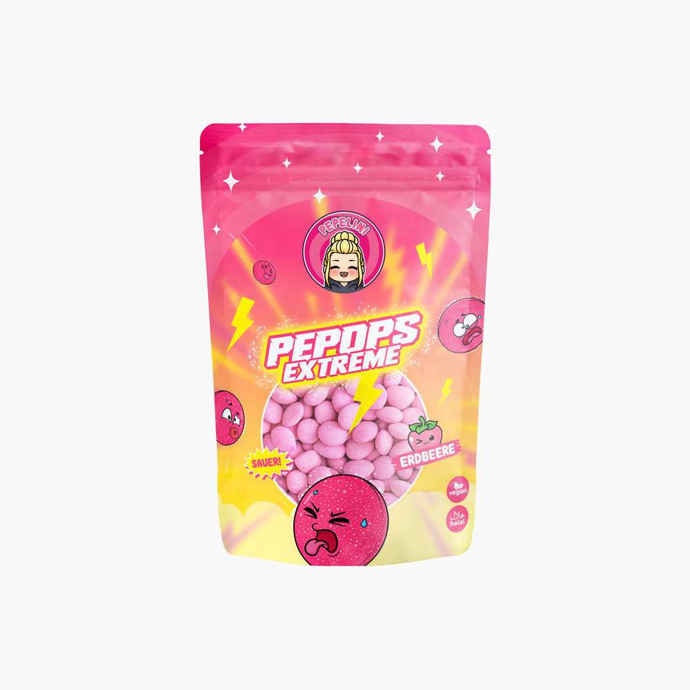 Produktabbildung Pepelini Pepops Extreme Erdbeere