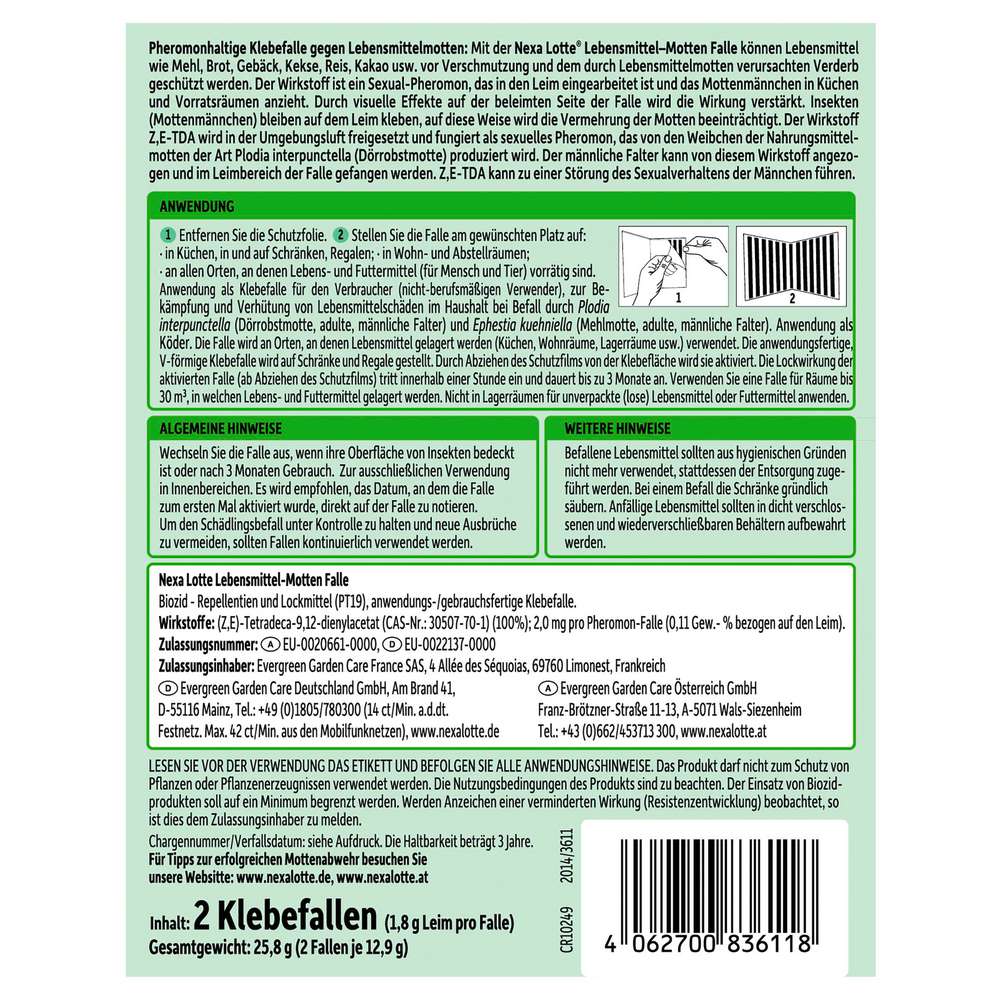 Produktabbildung Nexa Lotte Lebensmittelmottenfalle