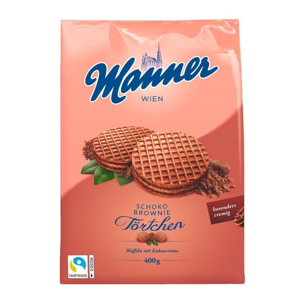Produktabbildung Manner Schoko-Waffeln Törtchen, Schoko Brownie