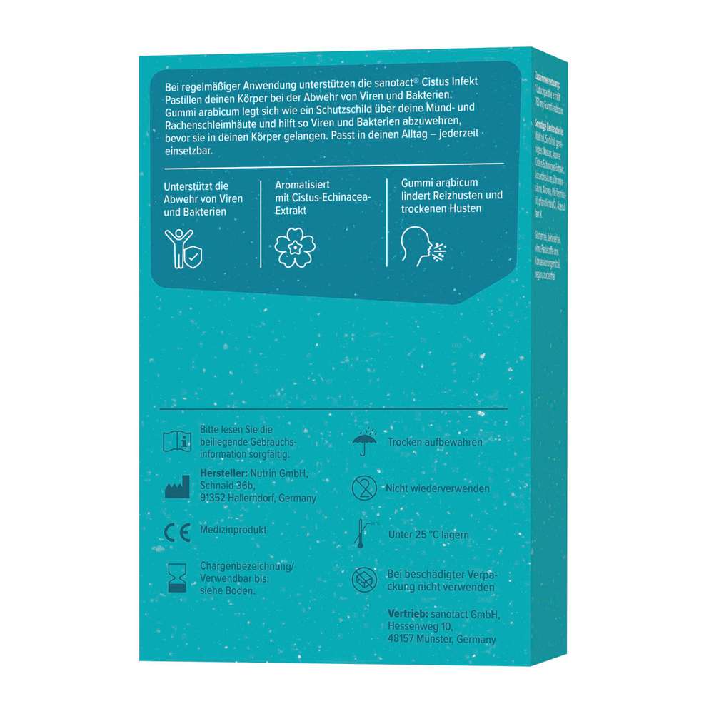 Produktabbildung sanotact Pastillen Cistus-Infekt