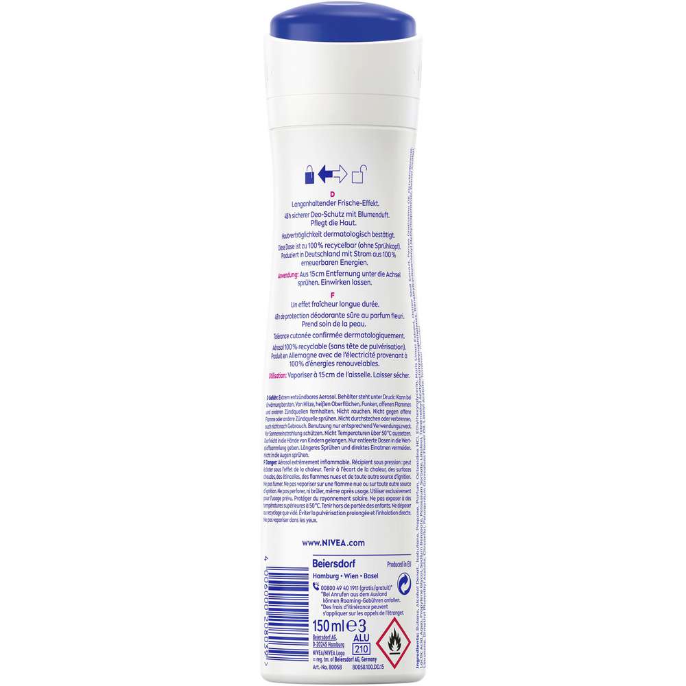 Produktabbildung Nivea Deo Spray, Fresh Flower