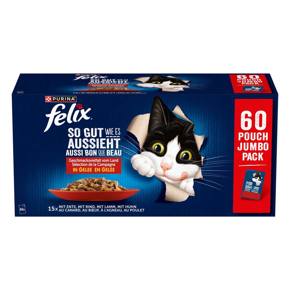 Produktabbildung Felix Katzen-Nassfutter, Vielfalt Land