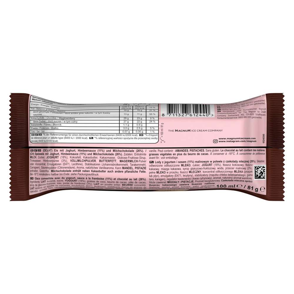 Produktabbildung Magnum Stiel-Eis, Joghurt & Himbeere