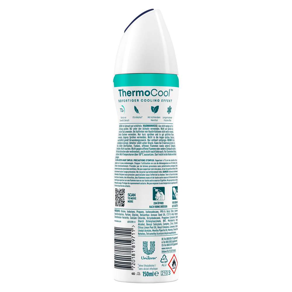 Produktabbildung Rexona Deo Spray Nonstop Protection, Cooling Eucalyptus