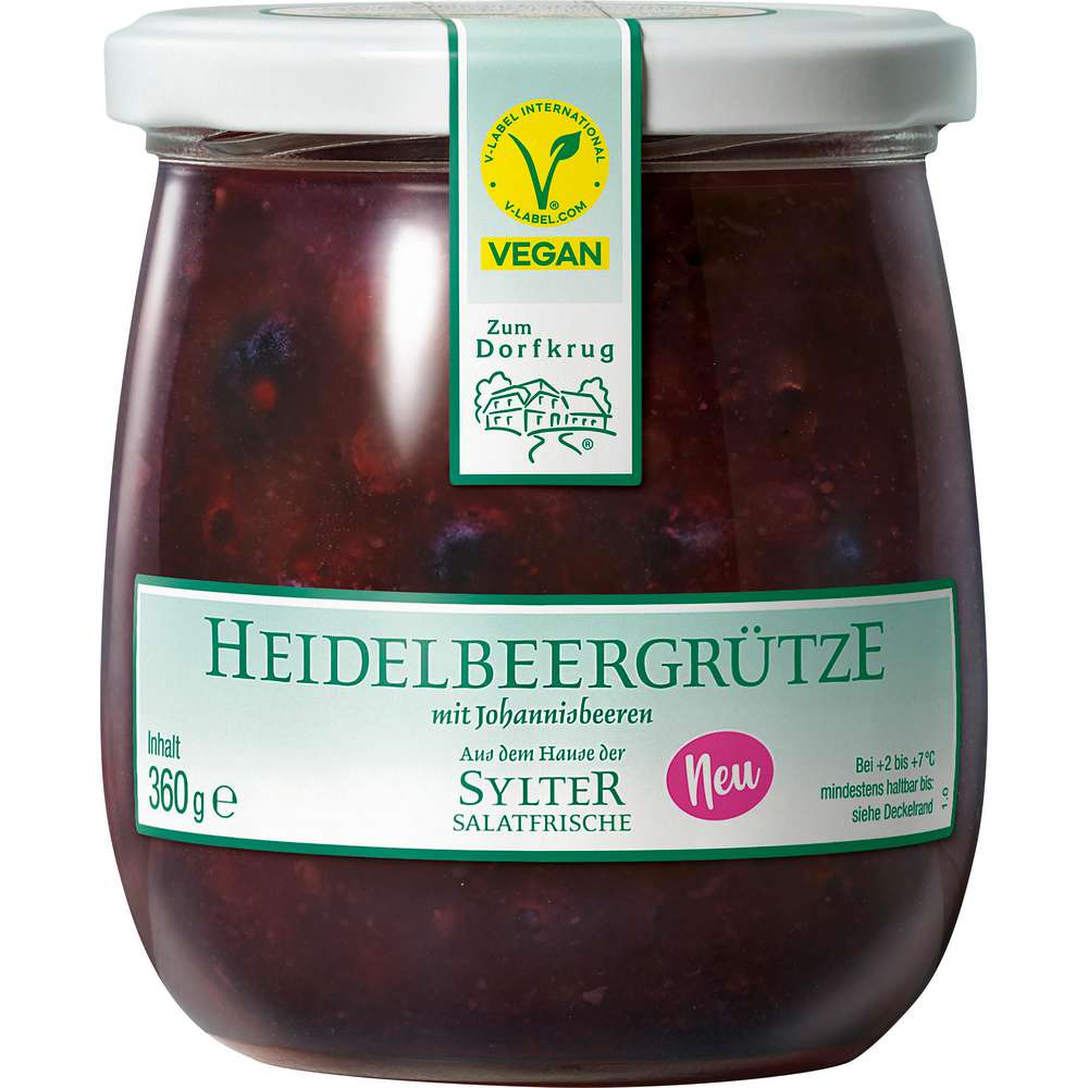 Produktabbildung Zum Dorfkrug Heidelbeergrütze