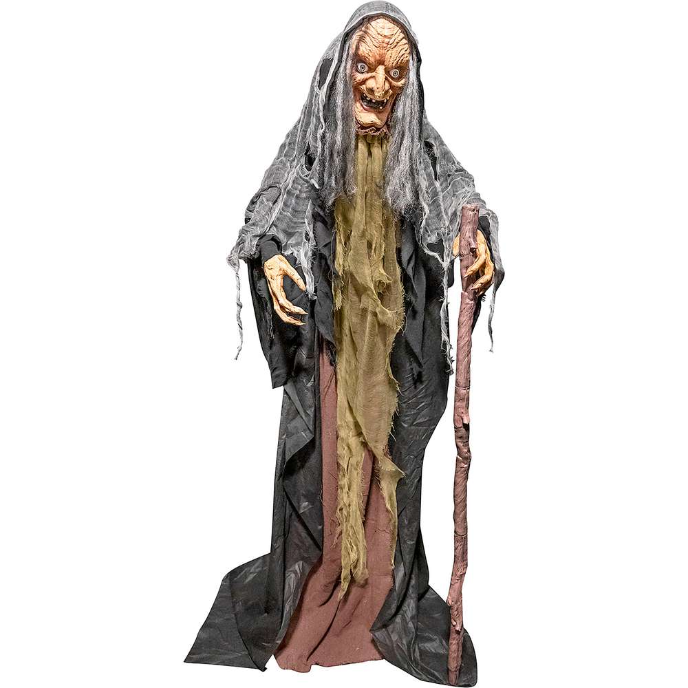 Produktabbildung Riethmüller Halloween Dekofigur Hexe mit Stock