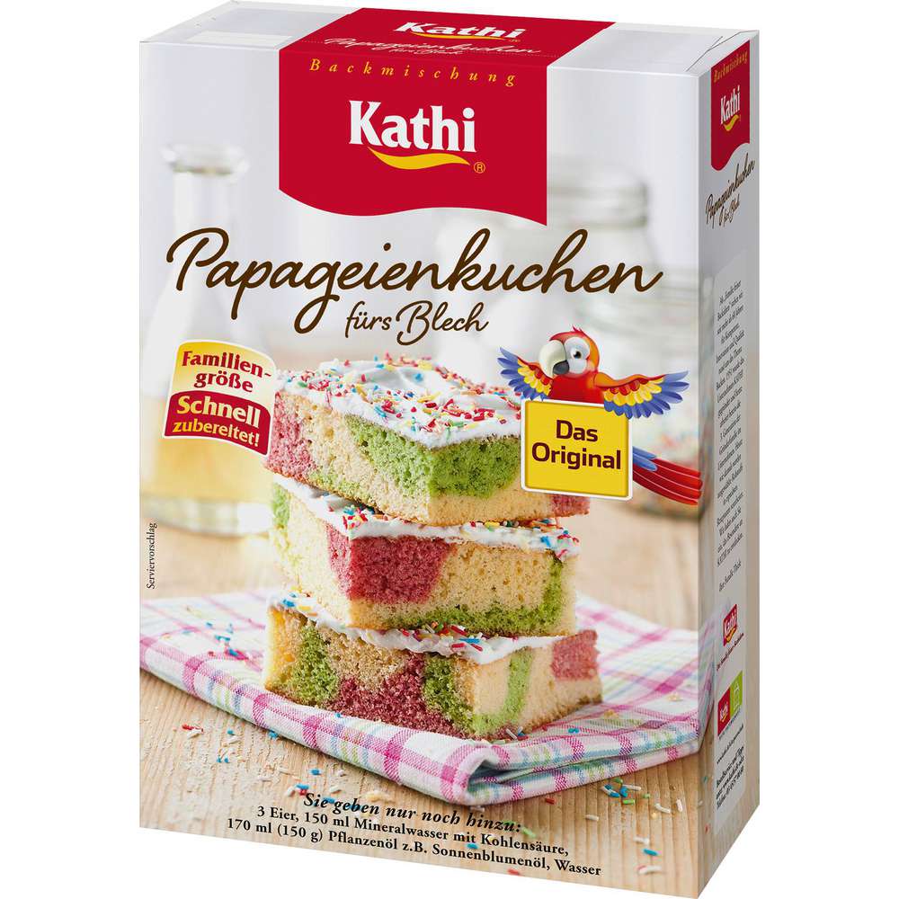 Produktabbildung Kathi Backmischung, Papageienkuchen
