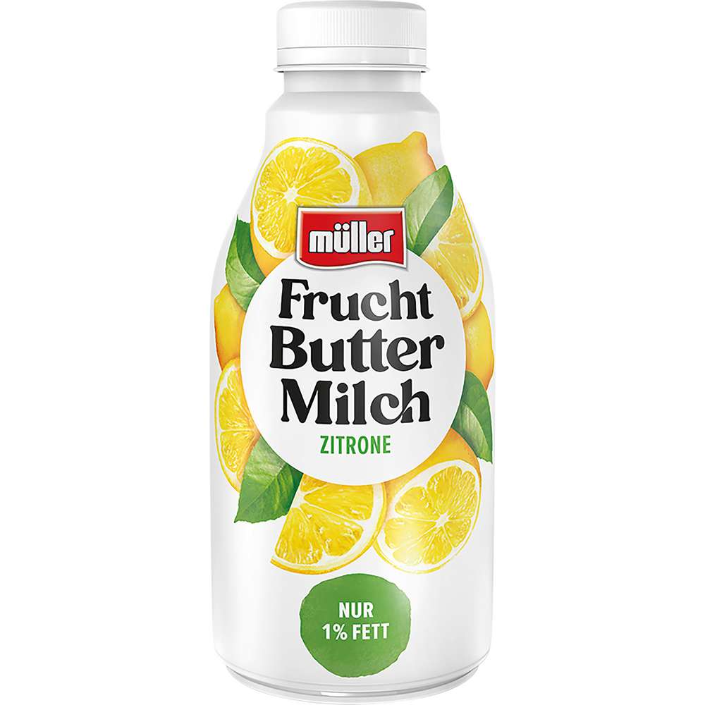 Produktabbildung Müller Fruchtbuttermilch, Zitrone