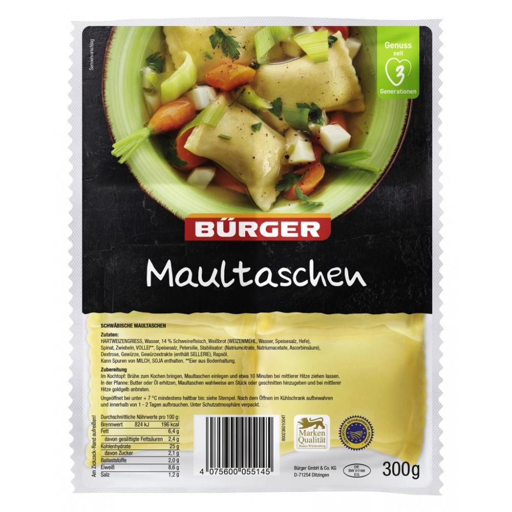 Produktabbildung keine Marke Bürger Maultaschen, 300 g