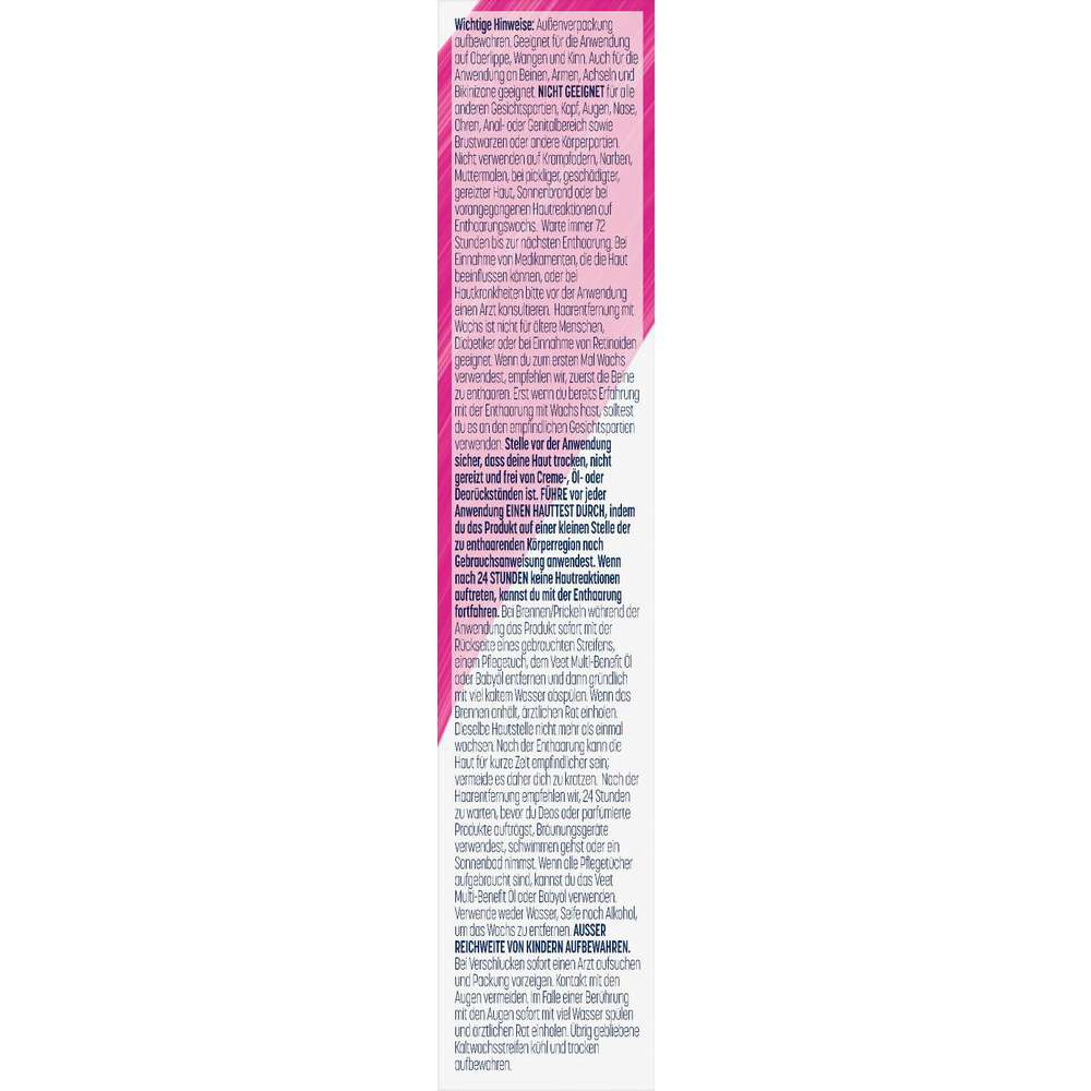 Produktabbildung Veet Kaltwachsstreifen Pure, Gesicht