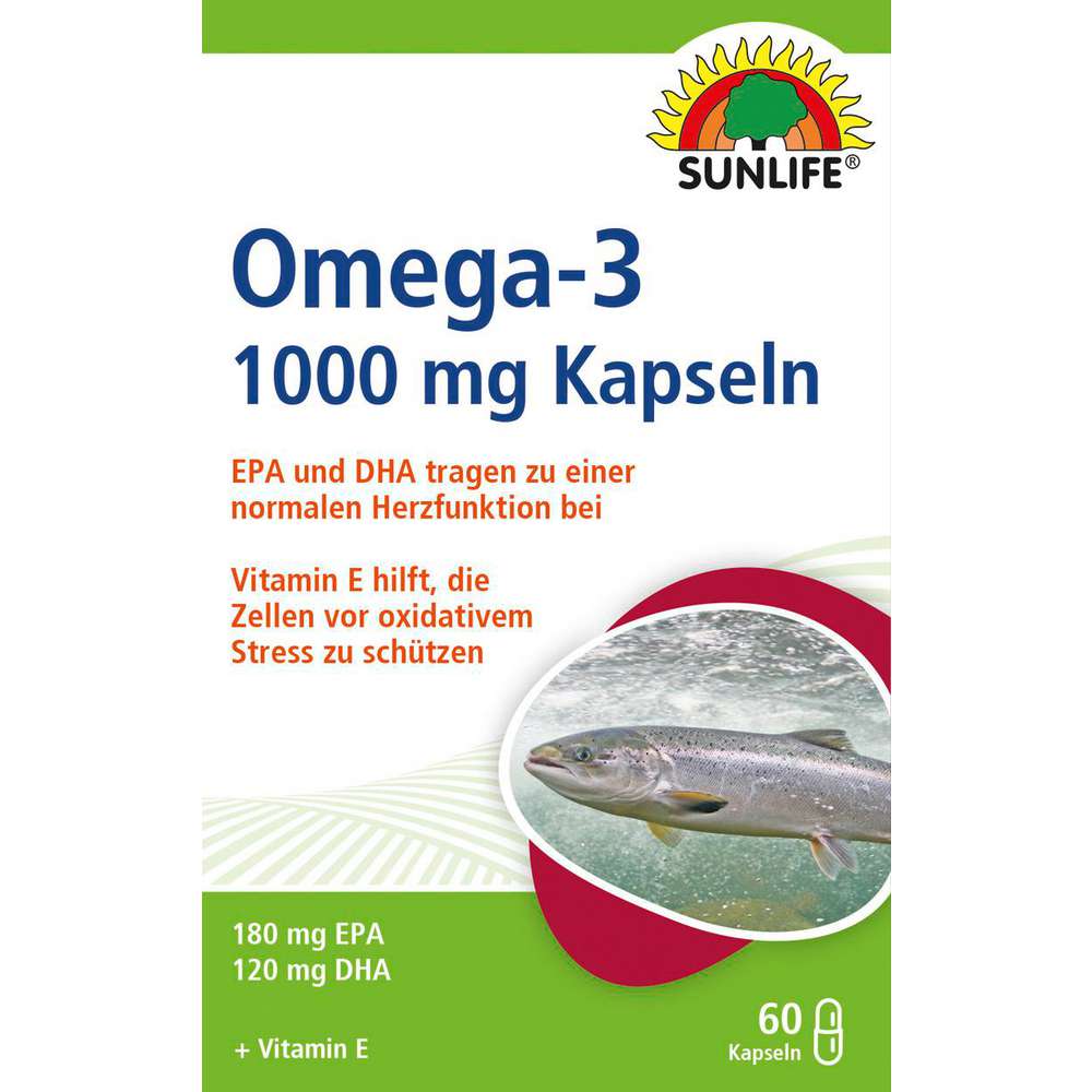 Produktabbildung Sunlife Omega 3 1000 mg Kapseln