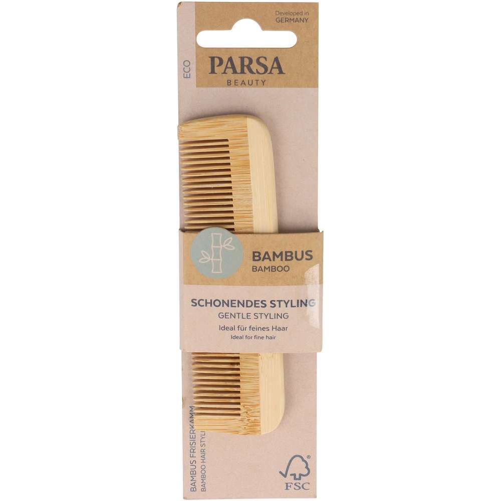 Produktabbildung Parsa Beauty Frisierkamm Bambus, klein