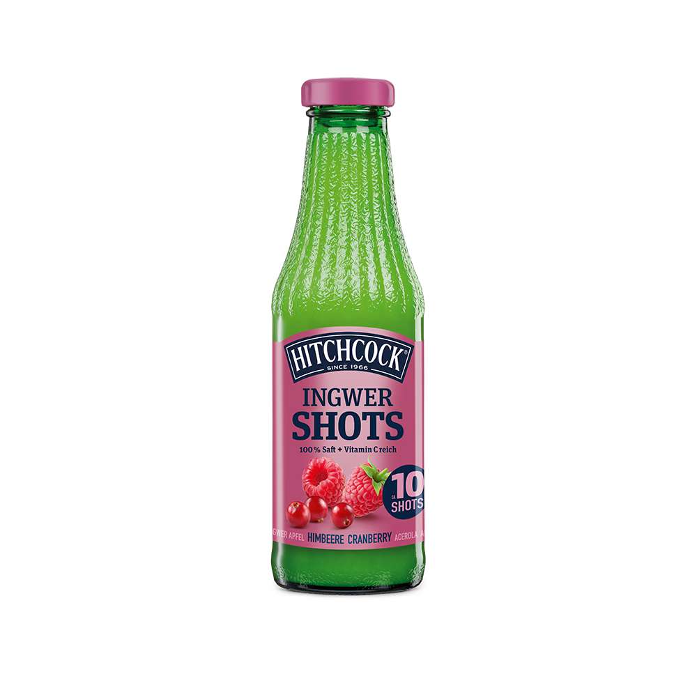 Produktabbildung Hitchcock Ingwer Shot Himbeer-Cranberry
