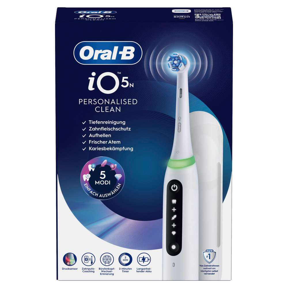 Produktabbildung Oral-B Elektrische Zahnbürste iO5, Quite White