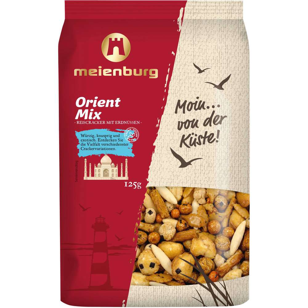 Produktabbildung Meienburg Reiscracker mit Erdnüssen, Orient-Mix