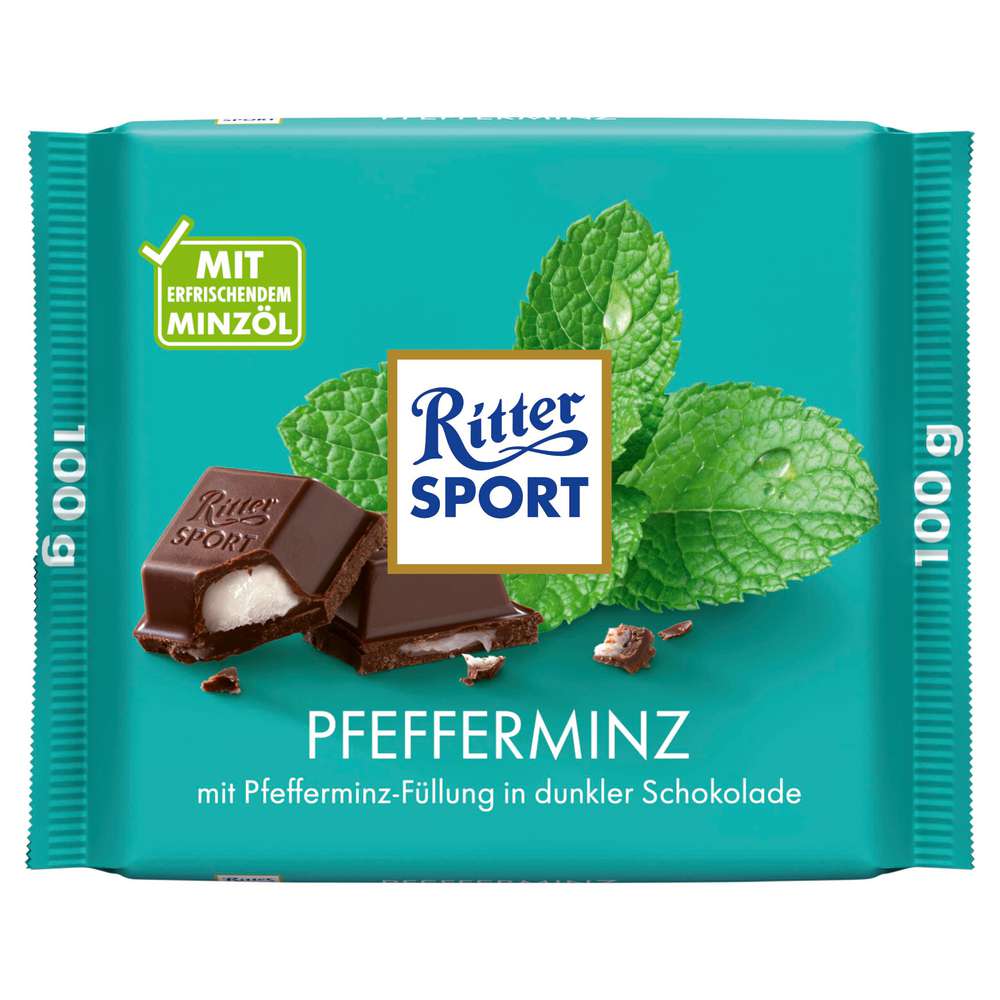 Produktabbildung Ritter Sport Tafelschokolade, Pfefferminz