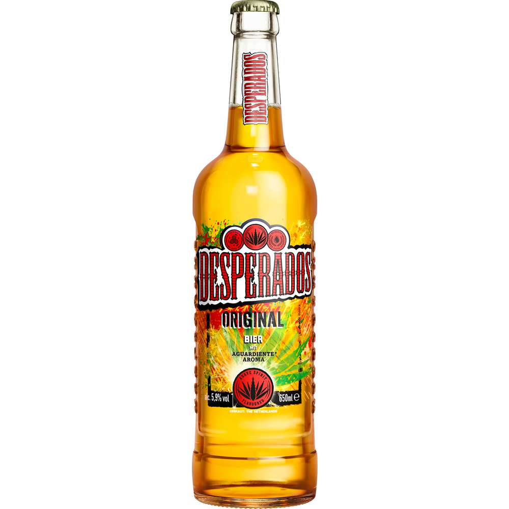 Produktabbildung Desperados Bier aromatisiert mit Tequilla, original 5,9%