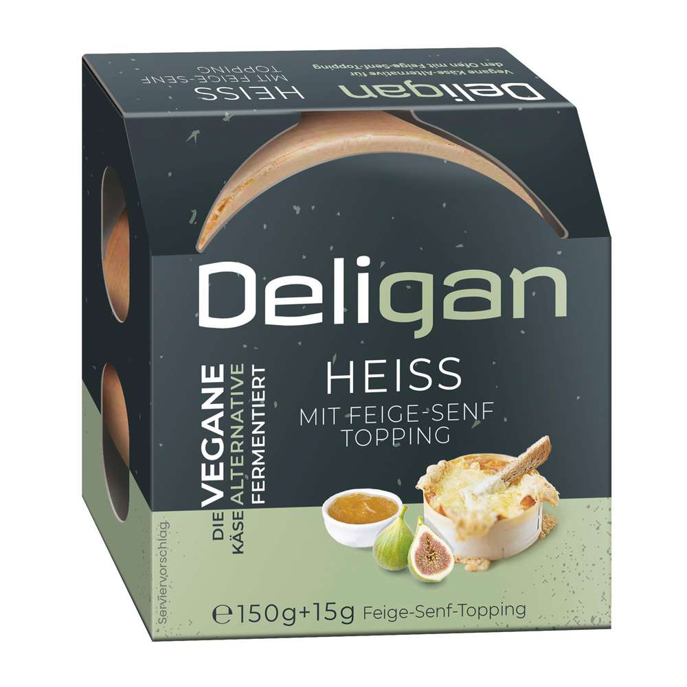 Produktabbildung Deligan Veganer Ofenkäse, Feige-Senf