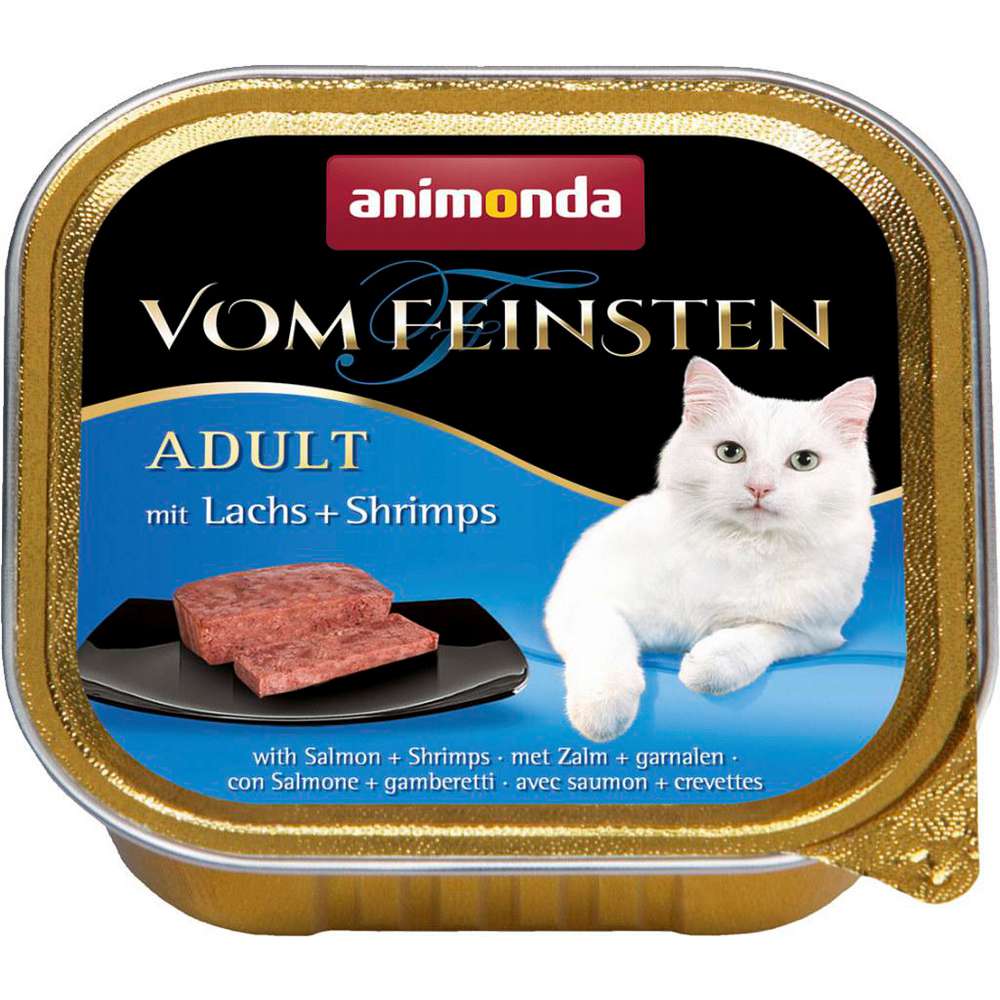 Produktabbildung animonda Katzen-Nassfutter Vom Feinsten, Adult, Lachs & Schrimps