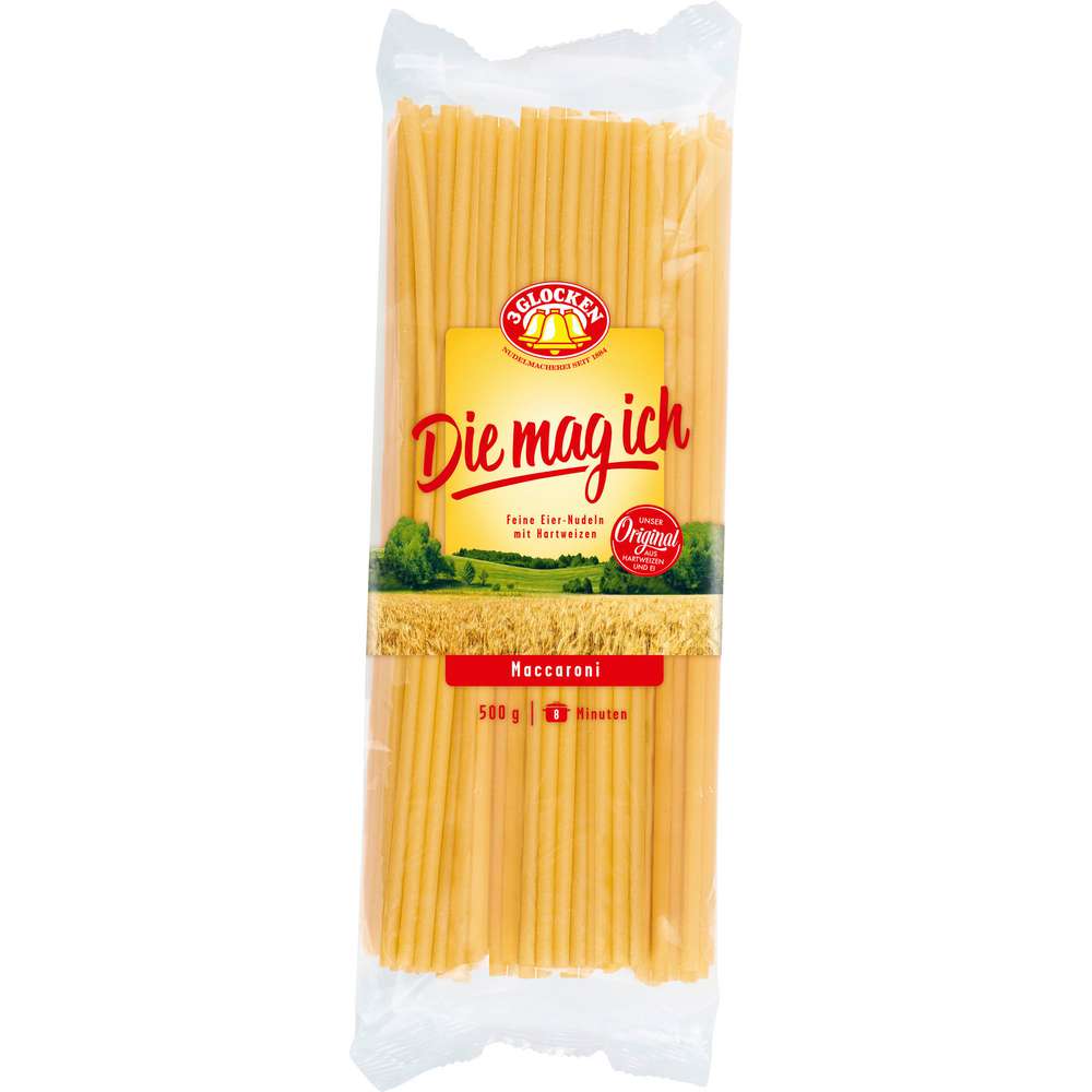 Produktabbildung 3 Glocken Nudeln Die mag ich, Makkaroni
