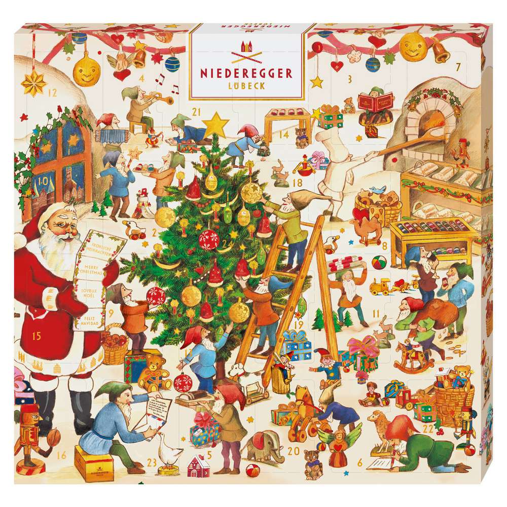 Produktabbildung Niederegger Adventskalender Wichtelwerkstatt, Mini