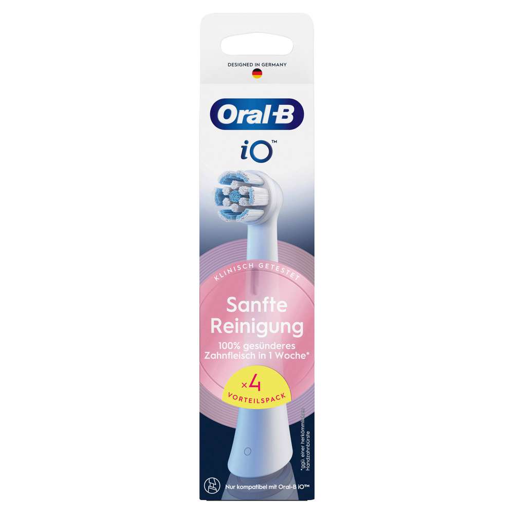 Produktabbildung Oral-B Ersatz Zahnbürstenkopf iO Sanfte Reinigung, schwarz