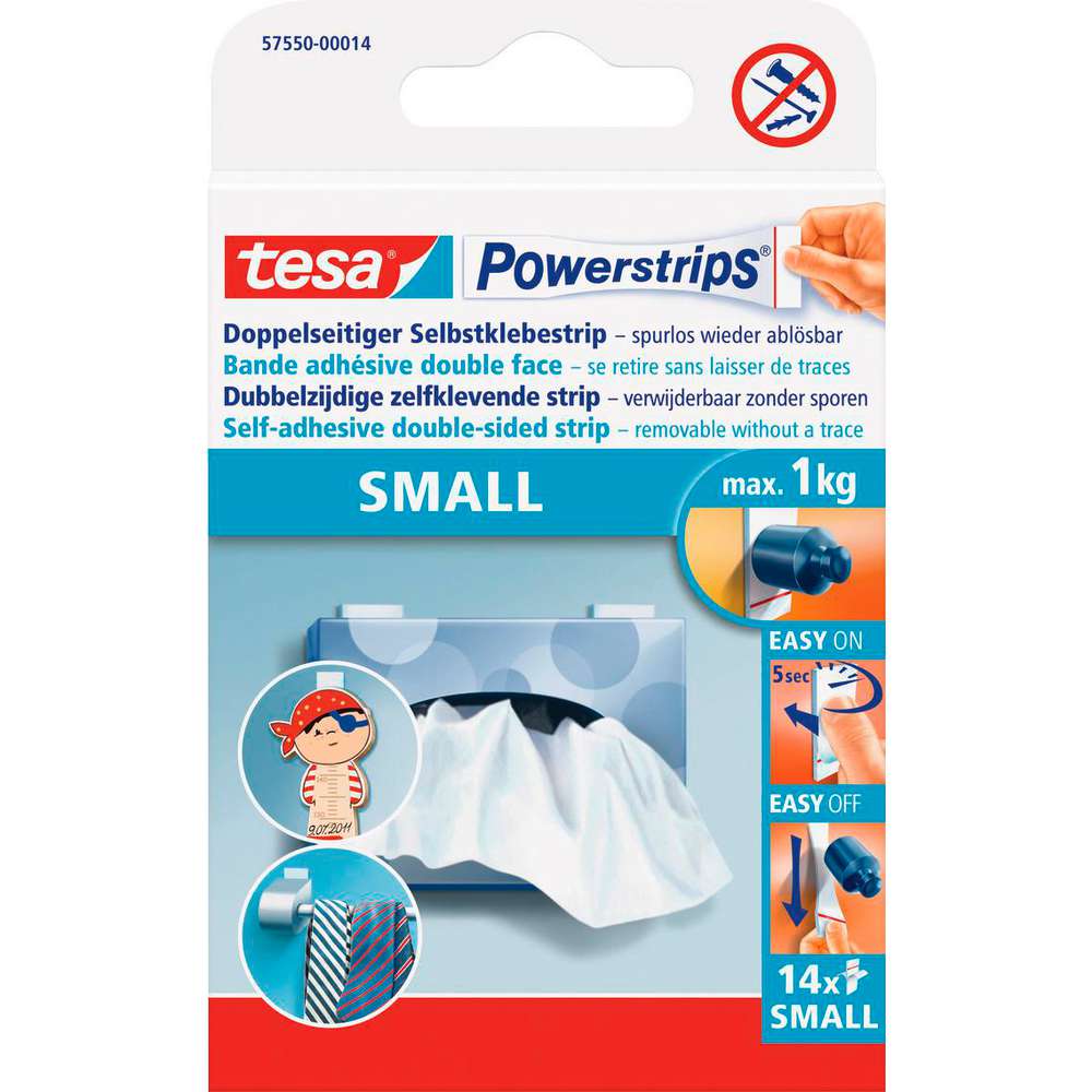 Produktabbildung tesa Doppelseitiger-Selbstklebestrip, Klein