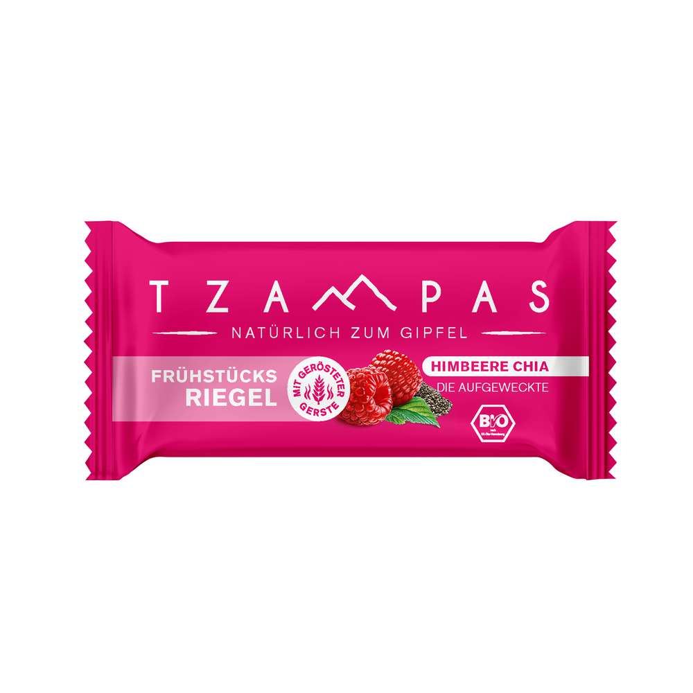Produktabbildung TZAMPAS Frühstücksriegel Himbeere