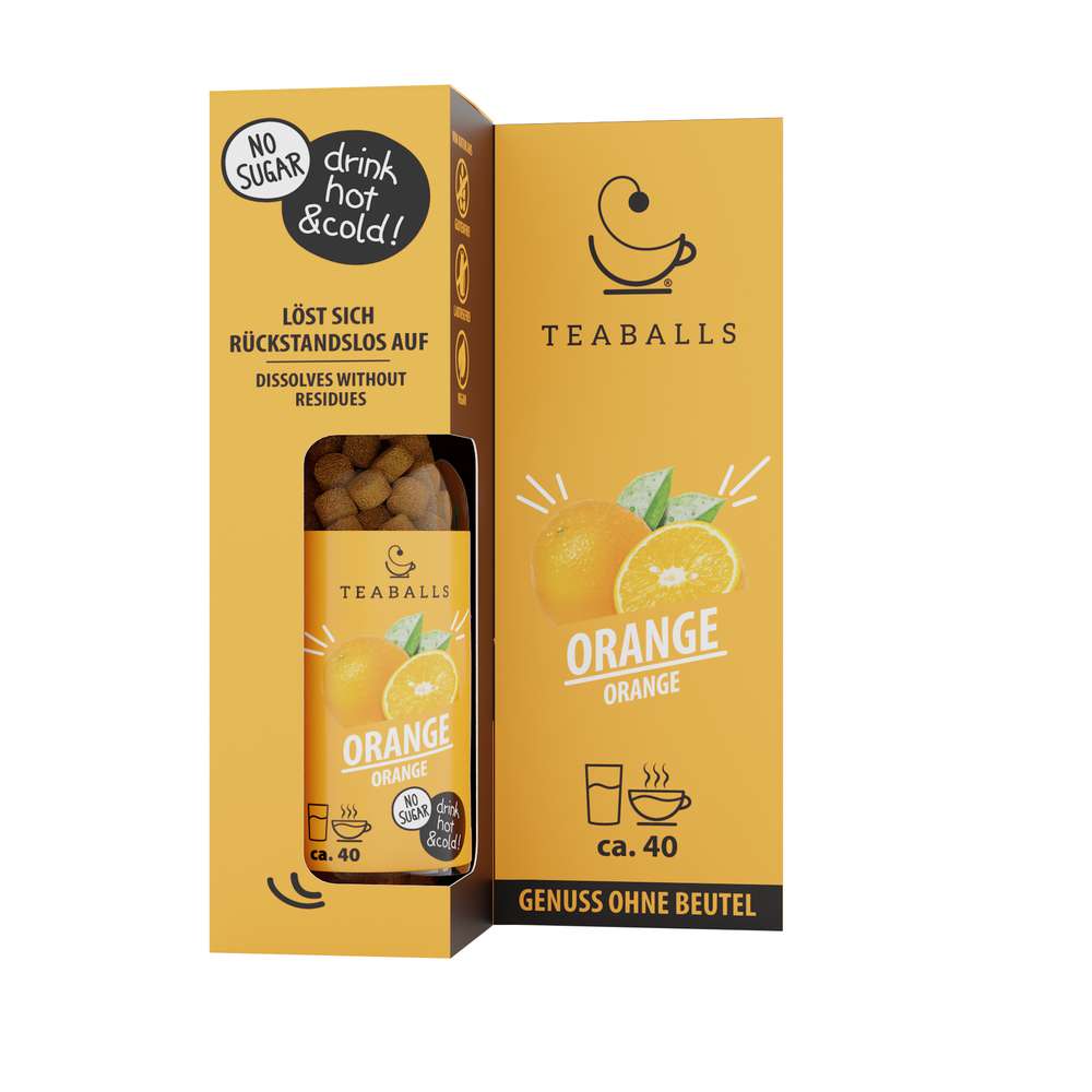 Produktabbildung Teaballs Instanttee-Balls, Orange