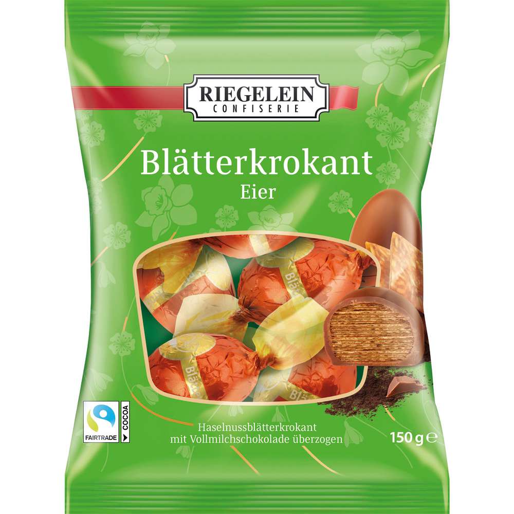 Produktabbildung Riegelein Blätterkrokant Eier