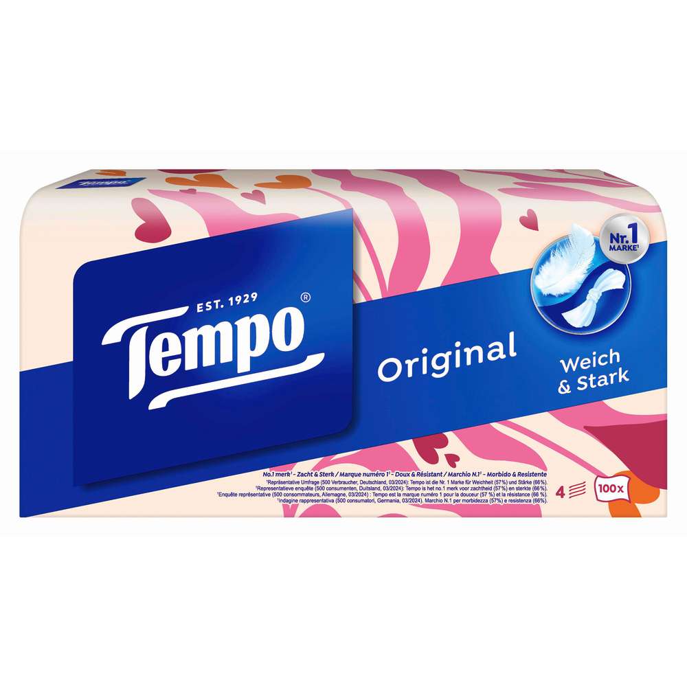 Produktabbildung Tempo Taschentücher-Box Original, verschiedene Ausführung