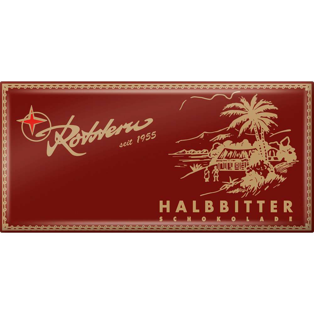 Produktabbildung Rotstern Tafelschokolade, Halbbitter