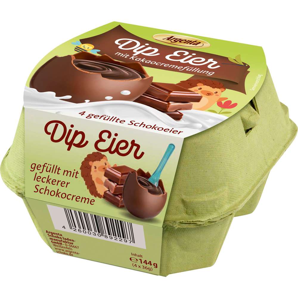Produktabbildung Argenta Schokoladeneier mit Schokocremefüllung