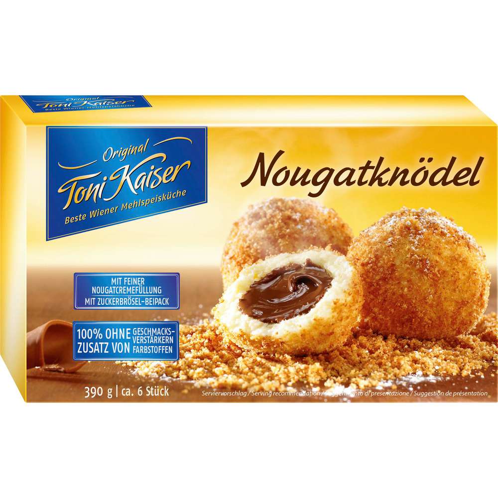 Produktabbildung TONI KAISER Nougatknödel, tiefgekühlt