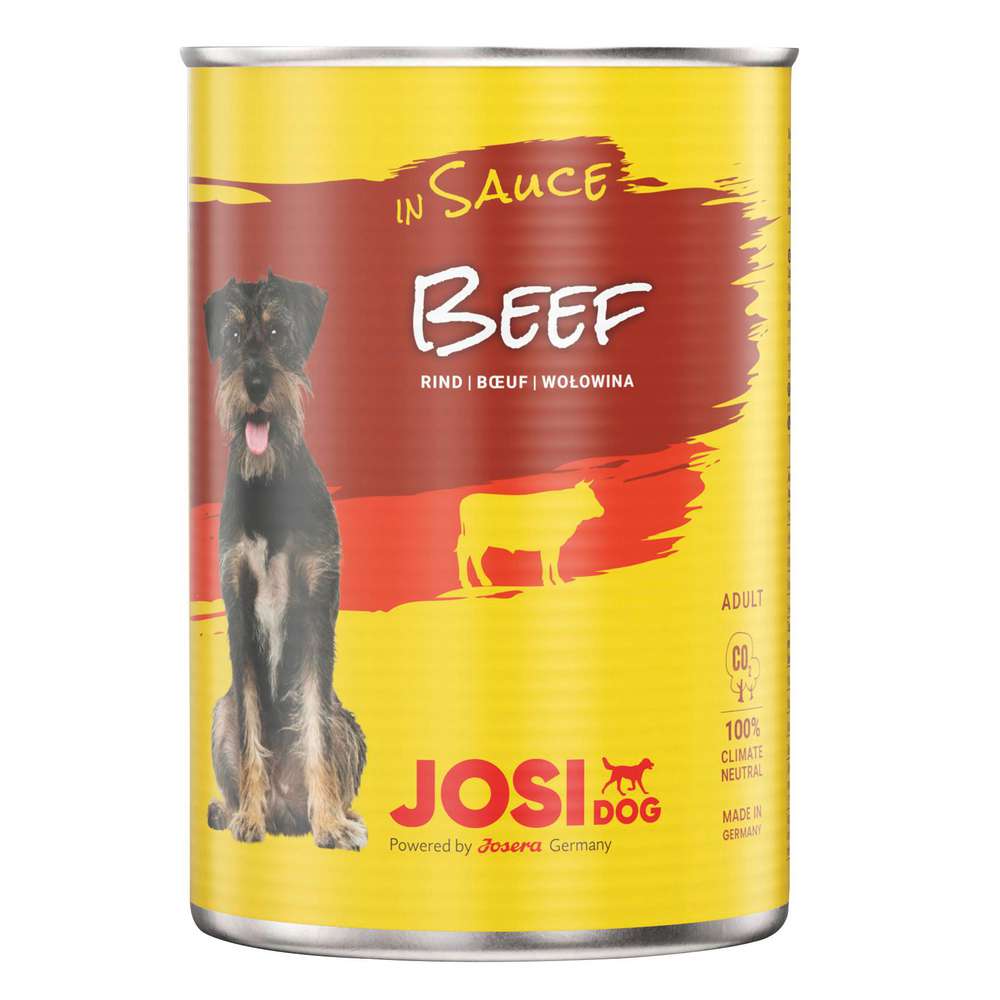 Produktabbildung JosiDog Hunde-Nassfutter, Rind in Sauce