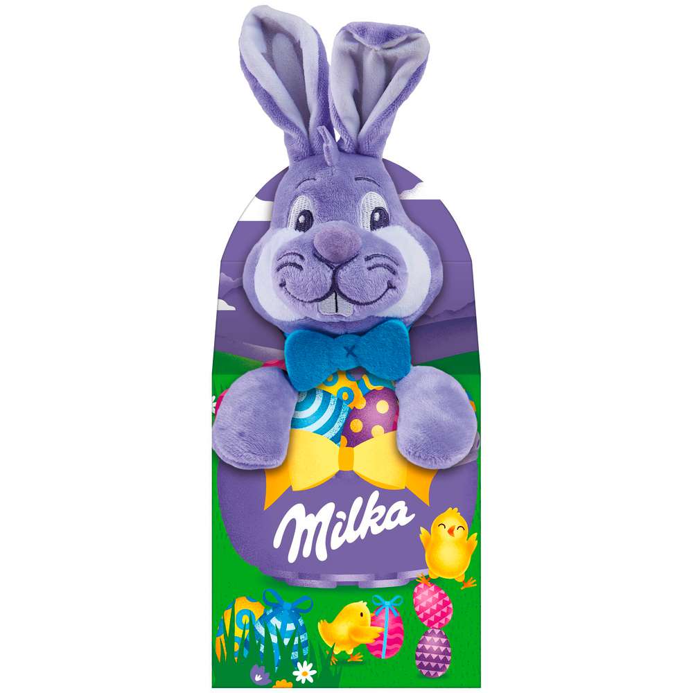 Produktabbildung Milka Oster-Plüschtier, mit Schokolade