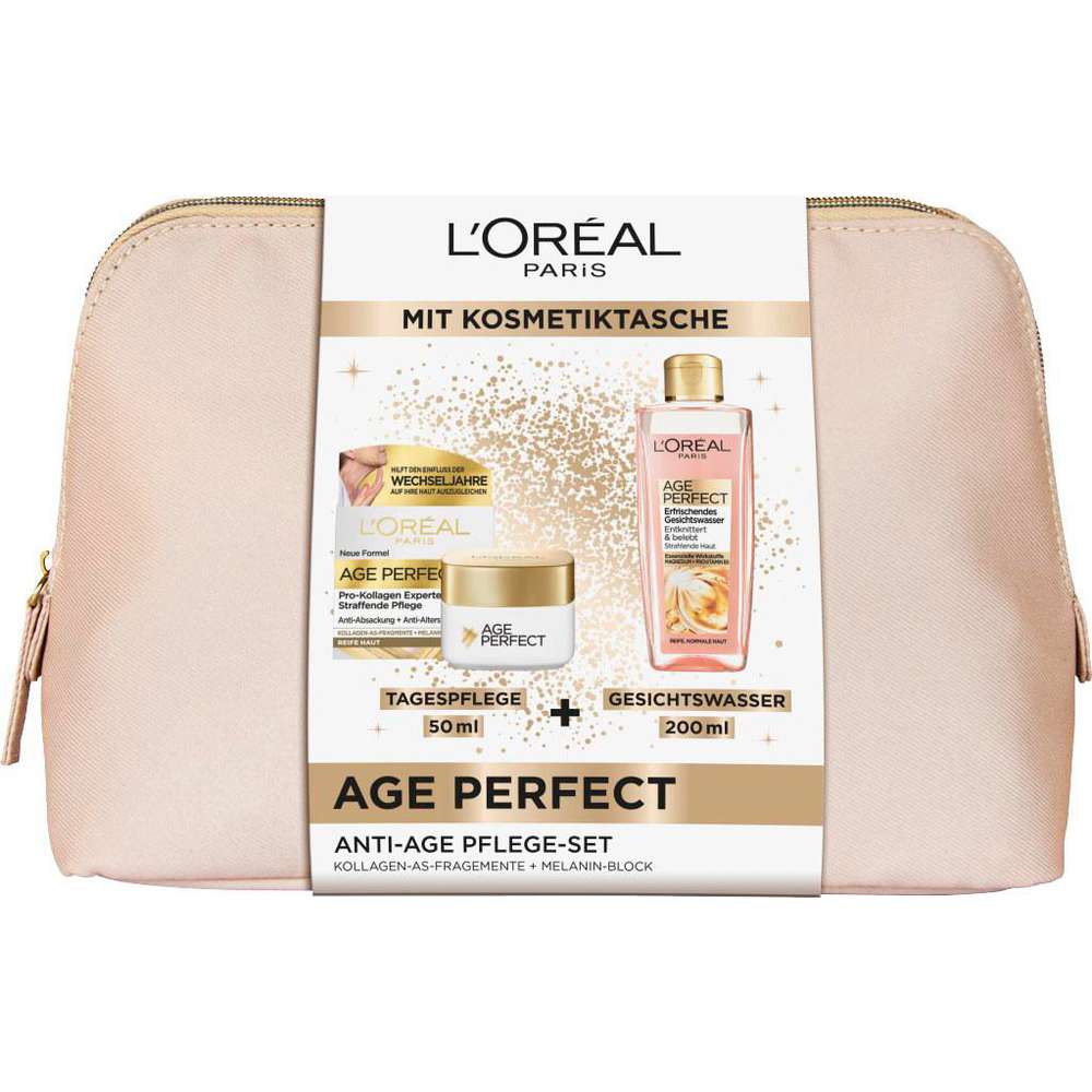 Produktabbildung L'Oreal Paris Geschenk-Set Age Perfect + Kosmetiktasche