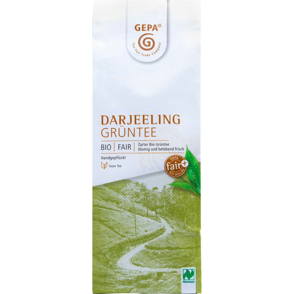 Produktabbildung Gepa Bio Grüntee Darjeeling
