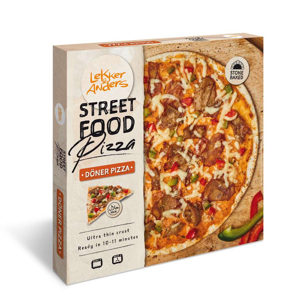 Produktabbildung Lekker&Anders Pizza Streed Food Döner, tiefgekühlt