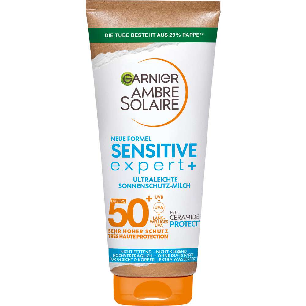 Produktabbildung Garnier Ambre Solaire Sonnenschutz-Milch 50+