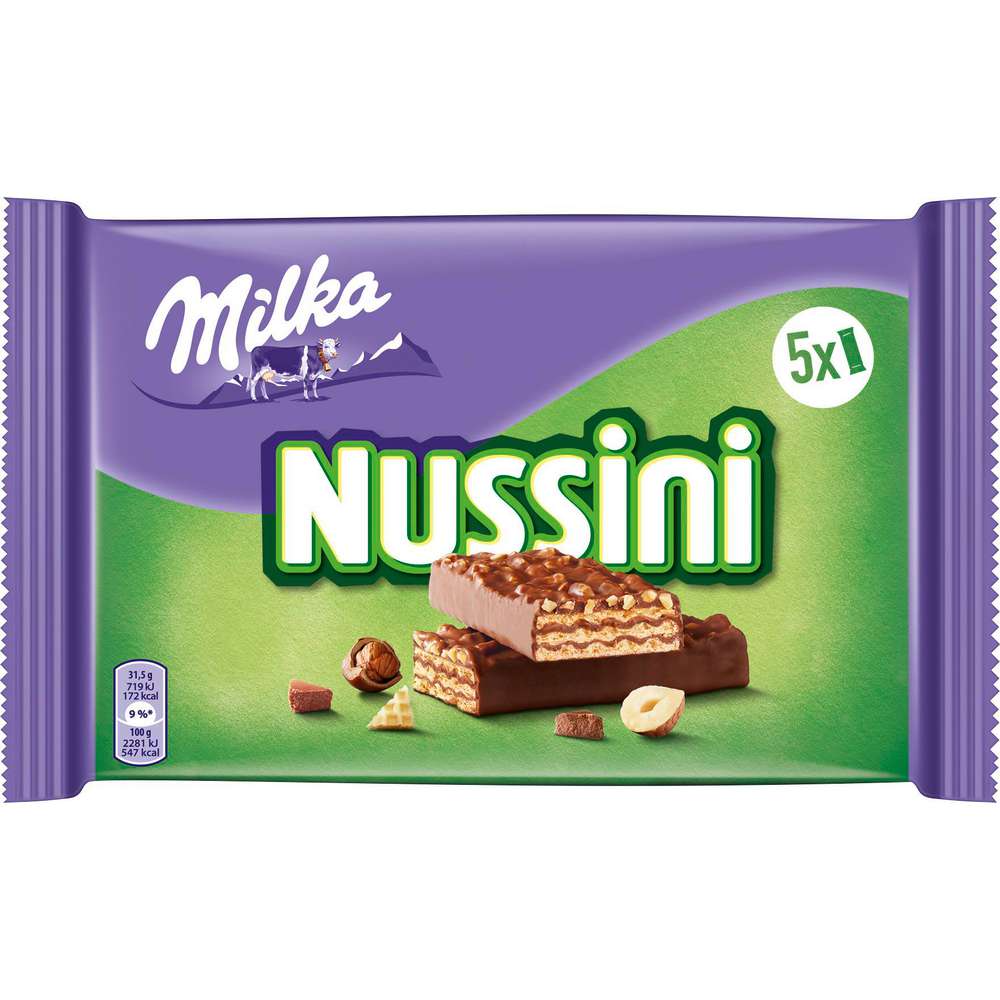 Produktabbildung Milka Schokoriegel, Nussini