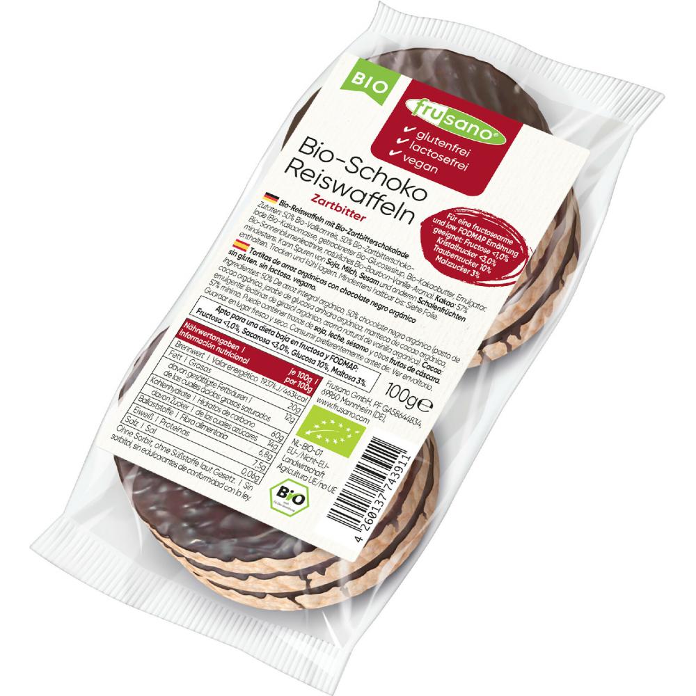 Produktabbildung keine Marke Frusano Bio Schokoreiswaffeln, 100 g