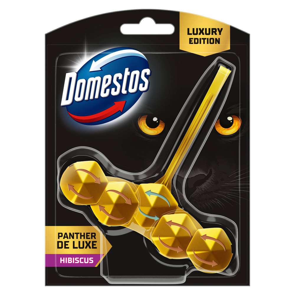 Produktabbildung Domestos WC-Stein Luxury Edition, Panther de Lux Hibiscus