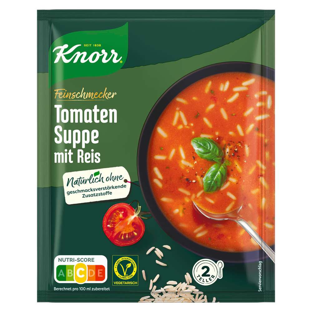 Produktabbildung Knorr Gewürzmischung Feinschmecker, Tomatensuppe mit Reis