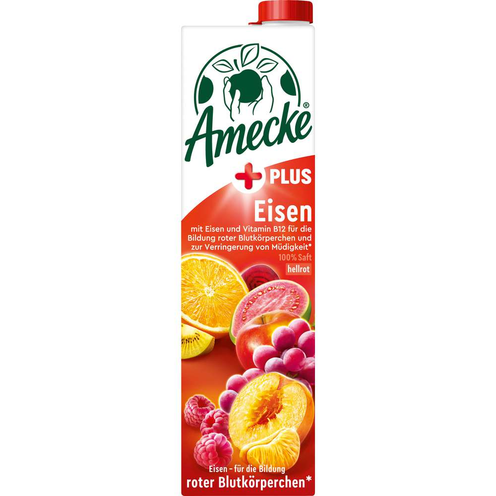 Produktabbildung Amecke Plus Eisen Hellrot Fruchtsaft